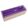 thumbnail image 4 of Molde de Jabón con Revestimiento de Silicona con Caja de Madera Rectangular DIY La Herramienta Velas Molde para Hornear Pasteles Púrpura Baoblaze Molde de silicona para pan de jabón, 4 of 8