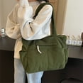 thumbnail image 6 of Michellecmm Women's Shoulder Bags with Pockets Corduroy Stylish Ribbed Large Capacity Smooth Tote Bags, 6 of 6
