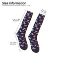 thumbnail image 4 of Fotbe Cartoon Dinosaur print Women's Men's Novelty Crew Socks Cotton Socks Knee High Socks for Walking,Running,Nurses,Pregnancy, 4 of 8