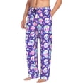 thumbnail image 2 of Daiia Skull mushroom colorful Men's Sleep Pant with Pockets and Drawstring,Pajama Pants-X-Large, 2 of 9