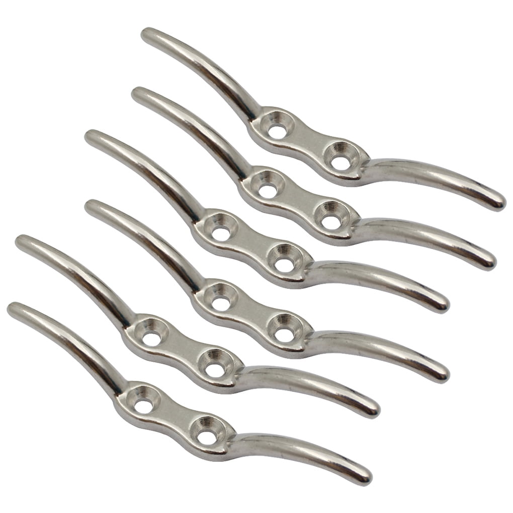 Boat Mooring Rope Cleats 316 Stainless Steel Outdoor Flagpole Hooks