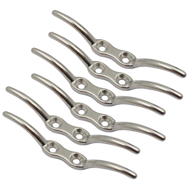 Speravity Abrazadera de cuerda de amarre para barcos, ganchos de asta de bandera de acero inoxidable 316, herrajes de lona extraíbles, cuerda de Type4 NO4