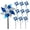 Blue & Silver, variant on 10 Pack Reflective Silver Pinwheels for Yard Garden, Wind Spinners Bird Scare Devices with Stakes, Sparkly Windmills Outdoor Decor Scare Birds Away Wind Spinners for Outside Patio Yard Lawn