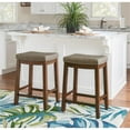 thumbnail image 2 of Riverbay Furniture 26" Transitional Wood/Fabric Backless Counter Stool in Brown, 2 of 8