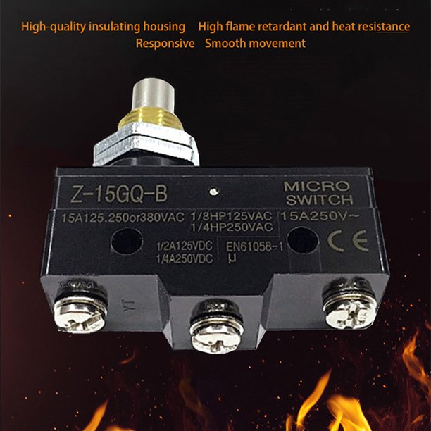 Z15GQB Push Button Plunger Momentary Micro Limit Switch SPDT 15A 250VAC G35
