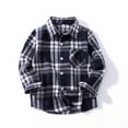 thumbnail image 5 of FNFYFH Cotton Shacket for Kids Plaid Long Sleeve Coat with Pockets Boys Girls Causal Loose Fit Button Lapel Jackets Trendy Cute 2025 Jacket Outerwear Red 90-160, 5 of 5