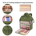 thumbnail image 3 of Mochila Leudes para tejer, organizador de hilo, color verde, 3 of 6