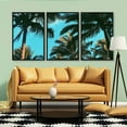 thumbnail image 3 of IDEA4WALL 3 Piece Canvas Wall Art Tropical Palm Trees Canvas Prints Framed Wall Art Decor, 3 of 4