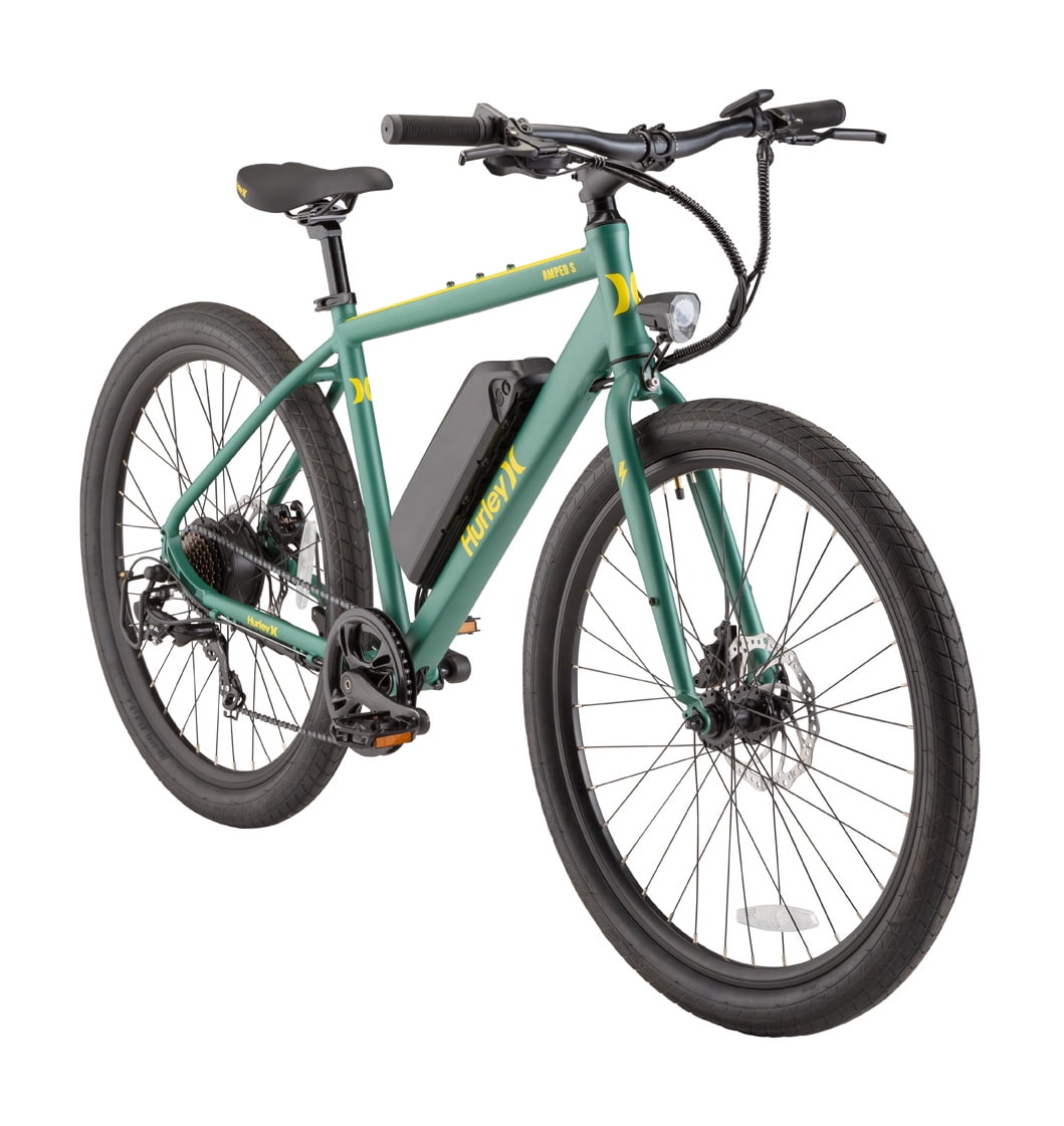 Hurley Amped S Ebike Urban 350 Watt, 36 Volt, 20 MPH 19 Inch, Green