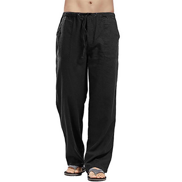 plus size linen joggers