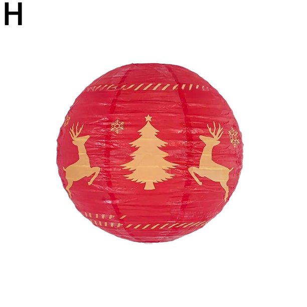 Decoraciones para fiestas navideñas, bolas de papel de nido de abeja para fiestas navideñas, adorno de farolillo de papel decorativo con forma especial en 3D, adorno colgante rojo y blanco para la
