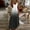 Black, variant on Summer Dresses for Women Fashion Boho Gradient Print V-Neck Long Dress Quick Dry Slim Fit Sleeveless Ruffle Flowy Sundress