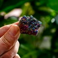 thumbnail image 3 of 2 packs Rainbow Aura Crystal Cluster Geode Decor - Iridescent Metal Base Healing Stone for Home Office Desk, 3 of 9