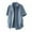Blue, variant on Coorders Men's Short Sleeves Denim Button Down Shirts with Two Pocket Dark Blue, Size, L