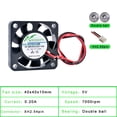 thumbnail image 3 of ACP4010 4cm 40mm fan 40x40x10mm DC5V 12V 24V Small cooling fan for 3D printer with North and South Bridge heat sink, 3 of 7
