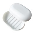 thumbnail image 1 of Soap Box with Lid, Portable Soap Holder, Closable Soap Dish Storage, Leakproof Soap Box, Soap Dish Container for Bathroom Hiking Camping White, 1 of 8