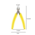 thumbnail image 3 of KUAIQU 5" Side Cutter Diagonal Wire Cutting Pliers Diagonal Wire Cutter Side Cutting Pliers 3 Pack Precision Cutting Pliers Ultra Sharp Wire Snips Wire Clippers Spring Loaded Flush Cutter, 3 of 7
