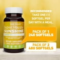 thumbnail image 3 of Basic Brands Happy Sunshine Vitamin D3, 5000 IU, Supports Bone & Immune Health, Dietary Supplement - 240 Count, 3 of 6