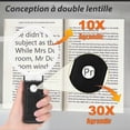 thumbnail image 4 of Loupe 90mm 10x 25x Avec Lumire Et Support, Loupe Lumineuse Led Portable Debout, Loupe De Lecture Pliante Avec Pour Les Seniors Lire, Poin, 4 of 5