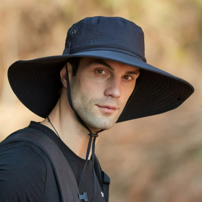 Unisex Safari Cotton Bush Hat Wide Brim Bucket Hats Summer Visor