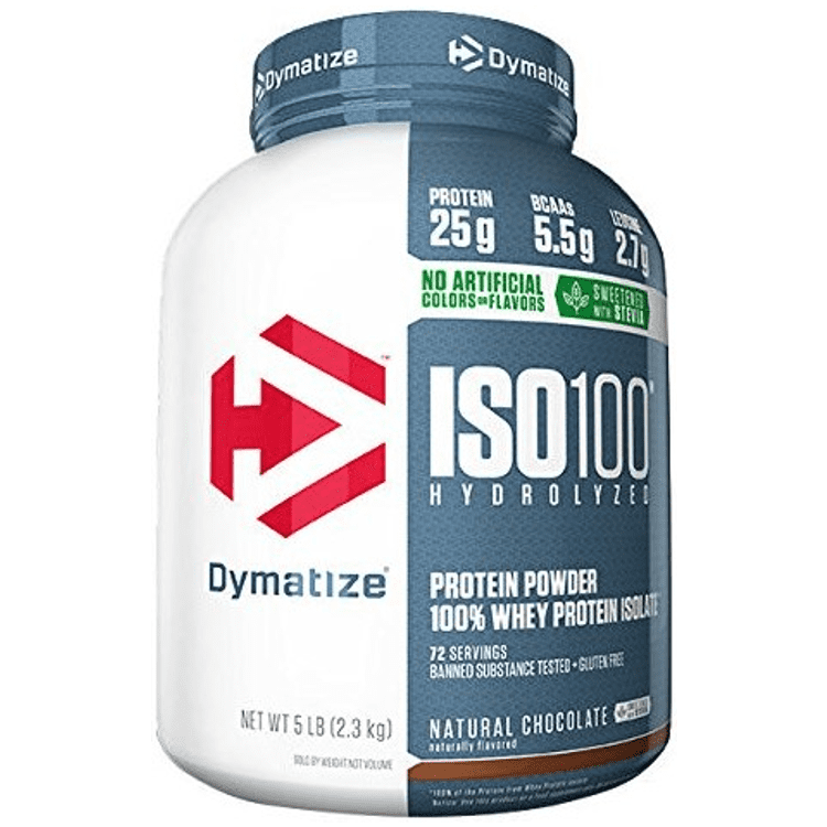 Dymatize ISO 100 Hydrolyzed 100 Whey Protein Isolate Powder, Natural
