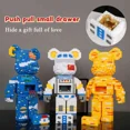 thumbnail image 2 of Toys For Kids Gift Color Net Red Love Violent Bear Series Assemble Building Block Toy Model Bricks With Lighting Set Antistress G220524, 2 of 7