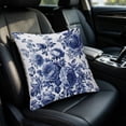 thumbnail image 4 of Ouuluon Pillow Covers Soft Pillow Case, Blue Printed Cushion Case for Living Room Sofa Bedroom Waist Back Support Home Decor, 4 of 7