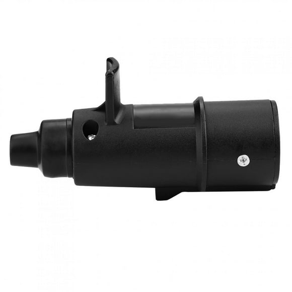 24V 7 Pin Trailer Plug N Type Towing Connector Adapter for Trailer Truck Caravan Black