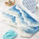thumbnail image 1 of Alfombra de baño DyeFury Blue Ocean Wave, antideslizante, lavable, 31 x 21 cm, 1 of 5