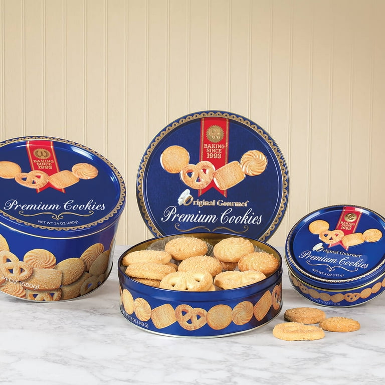 Original Gourmet Butter Premium Cookies Tin, 4 Oz.