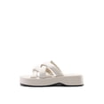 thumbnail image 5 of DREAM PAIRS Women' s Summer Comfortable Cushion Slip-on Dressy Slides, Cute Platform Puffy Sandals with Criss Cross Strappy, 5 of 5