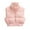 Pink, variant on Wolfast Puffer Vest Women New Street Fashion Casual Tank Tops Cotton Coat Jacket Black S