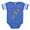 Royal Blue, variant on CafePress - FIN Scarlet Macaw.P... - Cute Infant Baby Football Bodysuit