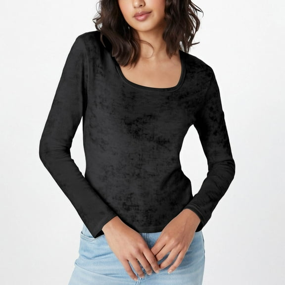 ZHYou Womens Shirts Womens Solid Color V Neck Loose Blouse Long Sleeves Tops With Pocket