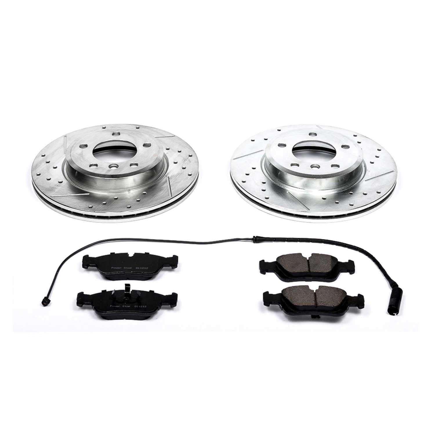 PowerStop Front Z23 Evolution Sport Carbon-Fiber Ceramic Brake Pad and Drilled & Slotted Rotor Kit Fits: BMW Select Models K867
