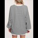 thumbnail image 5 of Camiseta de Larga Extragrande para Mujer, Túnica A Rayas con Bloques de Color, Sudadera Holgada de Otoño con Cuello Redondo y Negro XL, 5 of 8