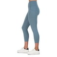 thumbnail image 2 of Reebok Women's and Women's Plus Highrise Everyday Capri Legging with 20" Inseam and Side Pockets, 2 of 4