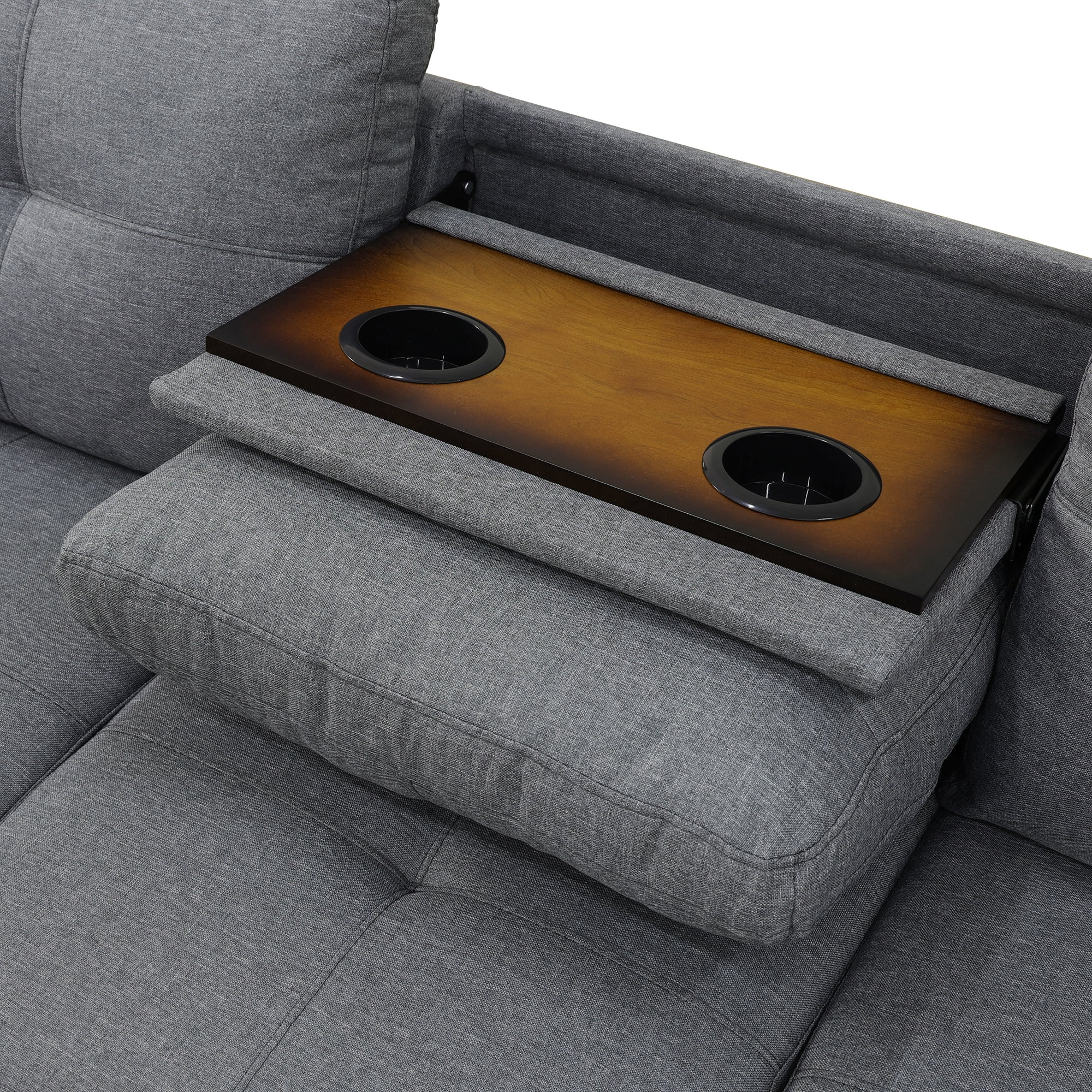 Prilinex Classic L-Shaped Sectional Sofa Couch for Living Room, Modern Modular Sofa with Chaise, Classic Lounge Couch Sleeper for Apartment, Gray