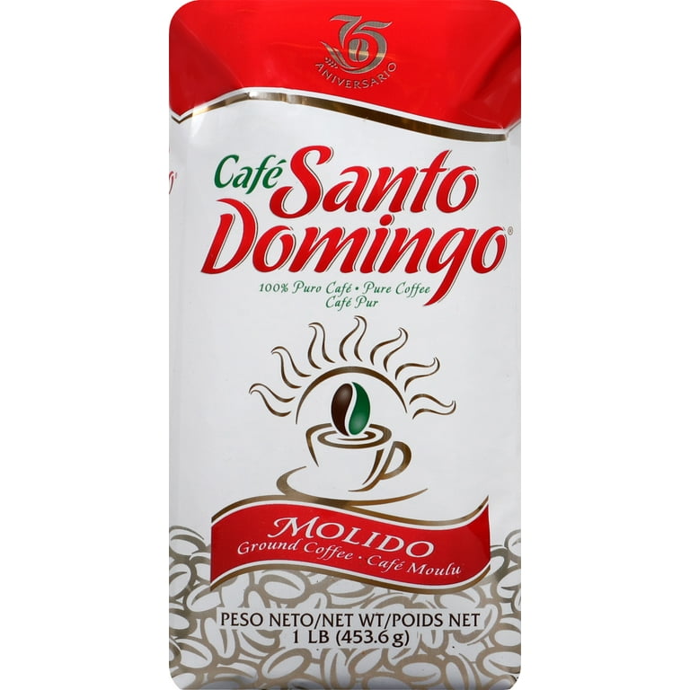 Cafe Santo Domingo Dominican Ground Coffee, 1 lb Bag - Walmart.com