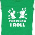 thumbnail image 4 of Inktastic How I Roll Bowling Boys or Girls Baby Bodysuit, 4 of 5