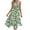 Green, variant on Womens Summer Midi Dress Sleeveless Floral Print Shirt Dress Comfort Tank Dress for Coastal Beach Resort Flowy Sundresses