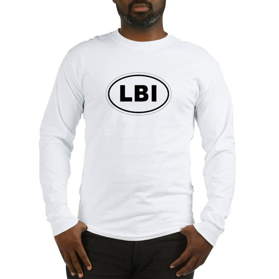 CafePress - LBI Oval Design Long Sleeve T Shirt - Unisex Cotton Long Sleeve T-Shirt