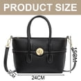 thumbnail image 2 of Nuevo bolso de hombro de moda, bolso de mano de cuero de PU, bolso de hombro tipo clutch, negro, 2 of 6