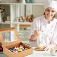 thumbnail image 7 of 6 Pack Cupcake Boxes - Hold 12 Count Cupcake Containers with Window - Ideal for Cupcakes, Desserts, Cookies (Brown), 7 of 7