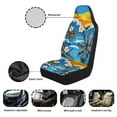 thumbnail image 6 of Yuyamidu Hawaii Seaside Car Seat Covers for Front Seats Frangipani Auto Seat Cover Sets Waterproof Universal Fit for Most Vehicle, 6 of 7