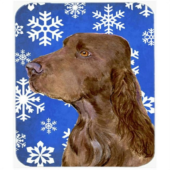 Carolines Treasures  Field Spaniel Winter Snowflakes Holiday Mouse Pad