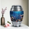 thumbnail image 4 of Underwater Coral Paradise Adult Urns For Human Ashes Men - Cremation Urn Human Ashes for Funeral Burial or Home - Bird Urn for Ashes - Cremation Urns Adults - Burial Urns For Cremated Remains 10 inch, 4 of 5