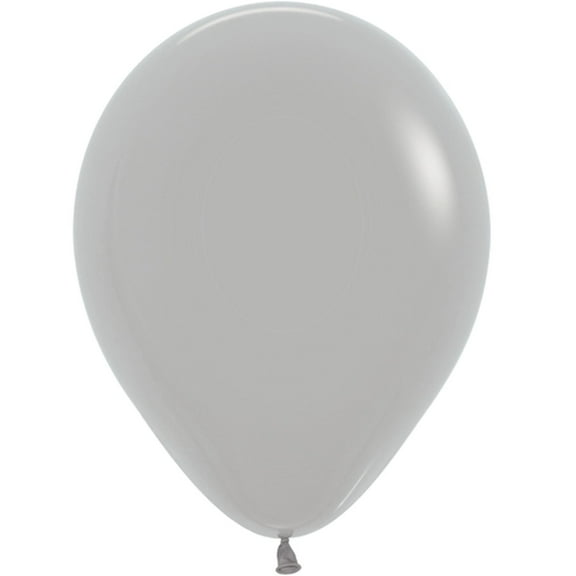 5 inch Sempertex Deluxe Grey Latex Balloons (100 Pack) - Party Supplies Decorations