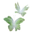 thumbnail image 4 of 2 mariposas artificiales gigantes decorativas, ligeras, para fotos de bodas. Verde, 4 of 9