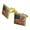 Gold, variant on Rustic American USA Flag Distressed Square Cufflink Set Silver Color